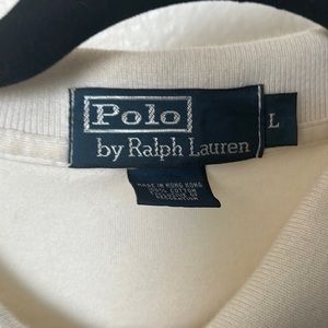 Cream polo shirt
